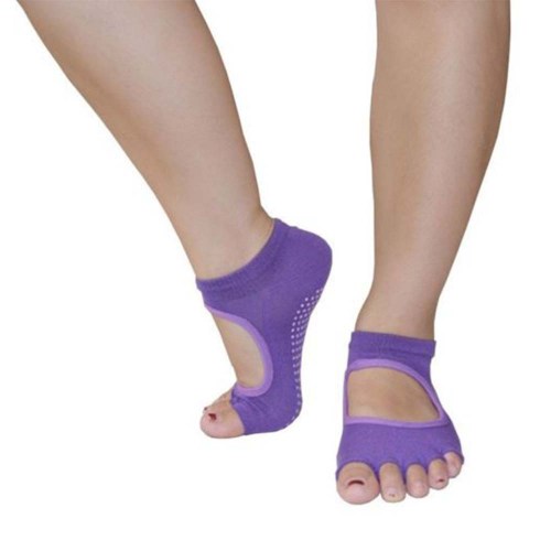 Sock Talk UK Womens Bamboo Yoga Ankle Socks Lilac